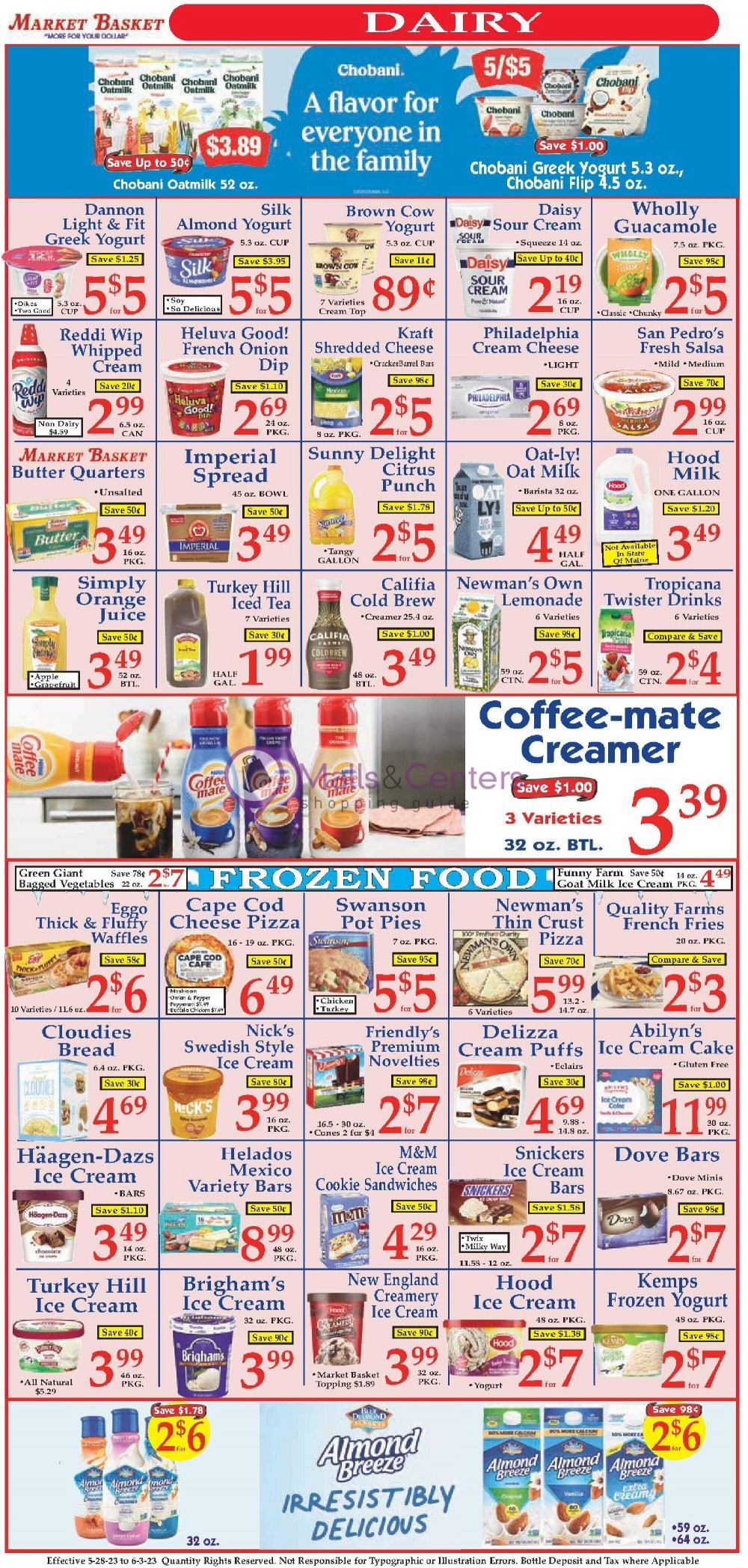 Market Basket Weekly ad valid from 05/28/2023 to 06/03/2023 MallsCenters