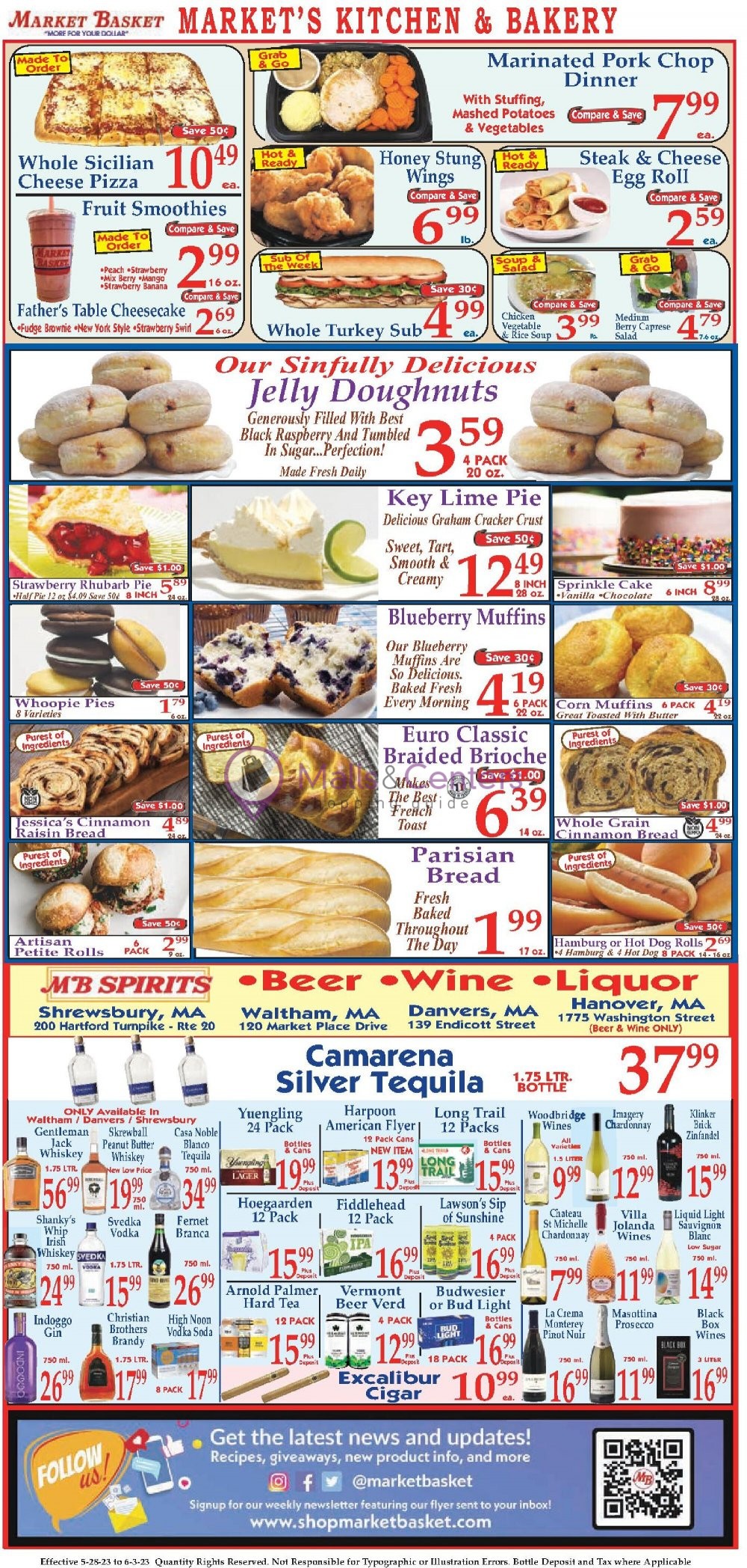 Market Basket Weekly ad valid from 05/28/2023 to 06/03/2023 MallsCenters