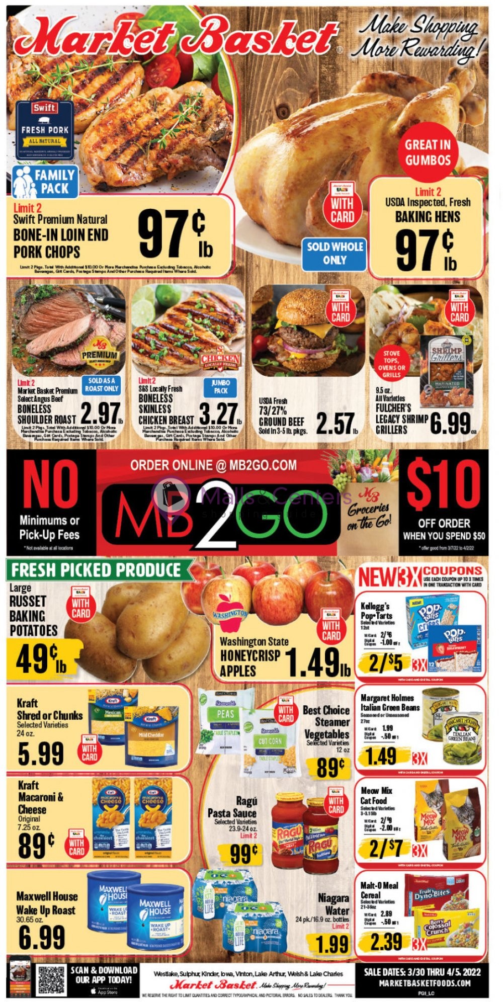 Market Basket Foods Weekly ad valid from 03/30/2022 to 04/05/2022