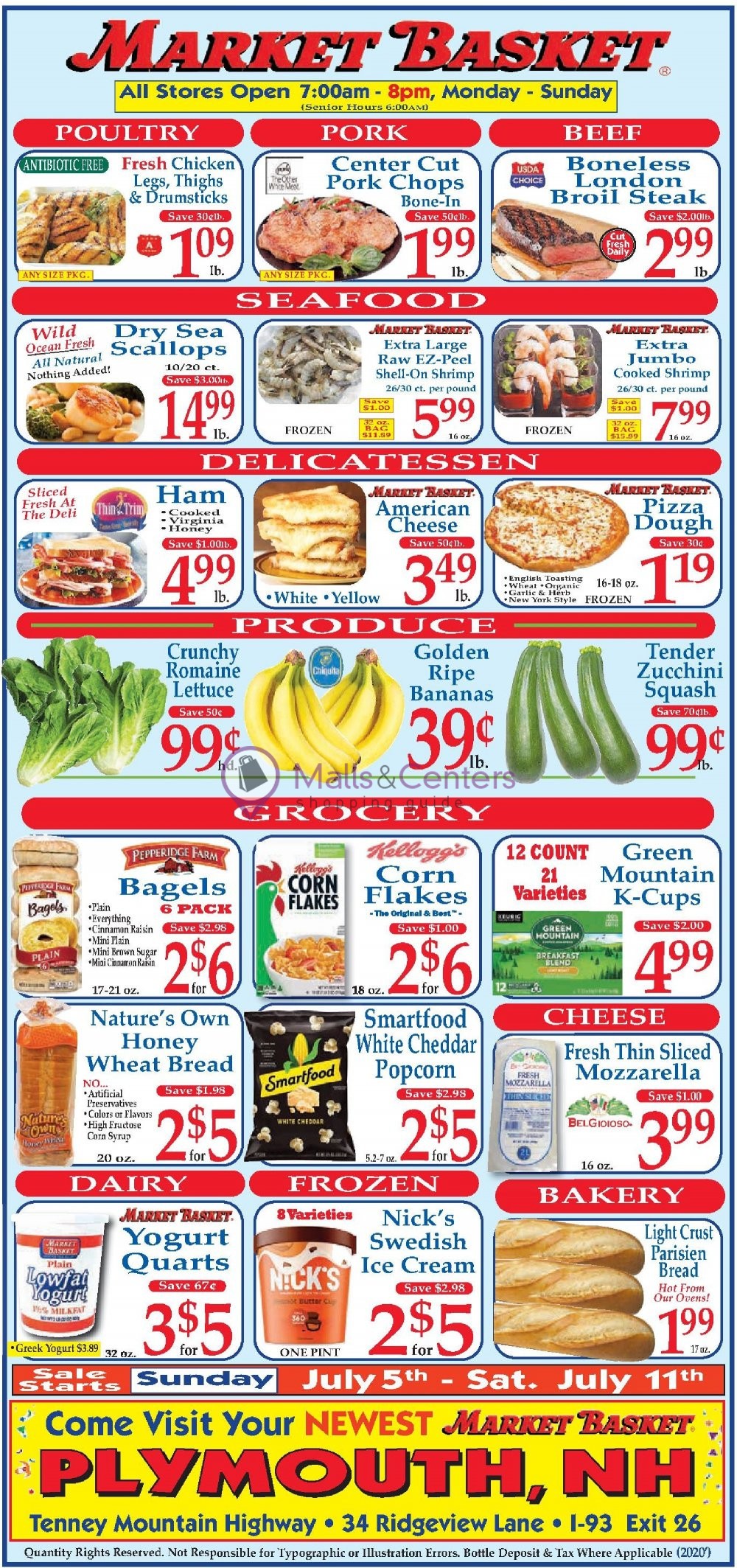 Market Basket Weekly ad valid from 07/05/2020 to 07/11/2020 MallsCenters