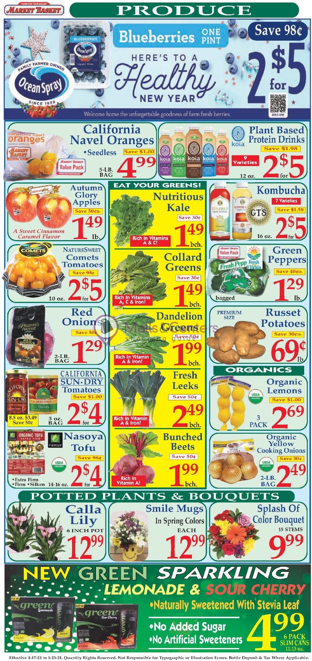 Market Basket Weekly ad valid from 01/17/2021 to 01/23/2021 MallsCenters