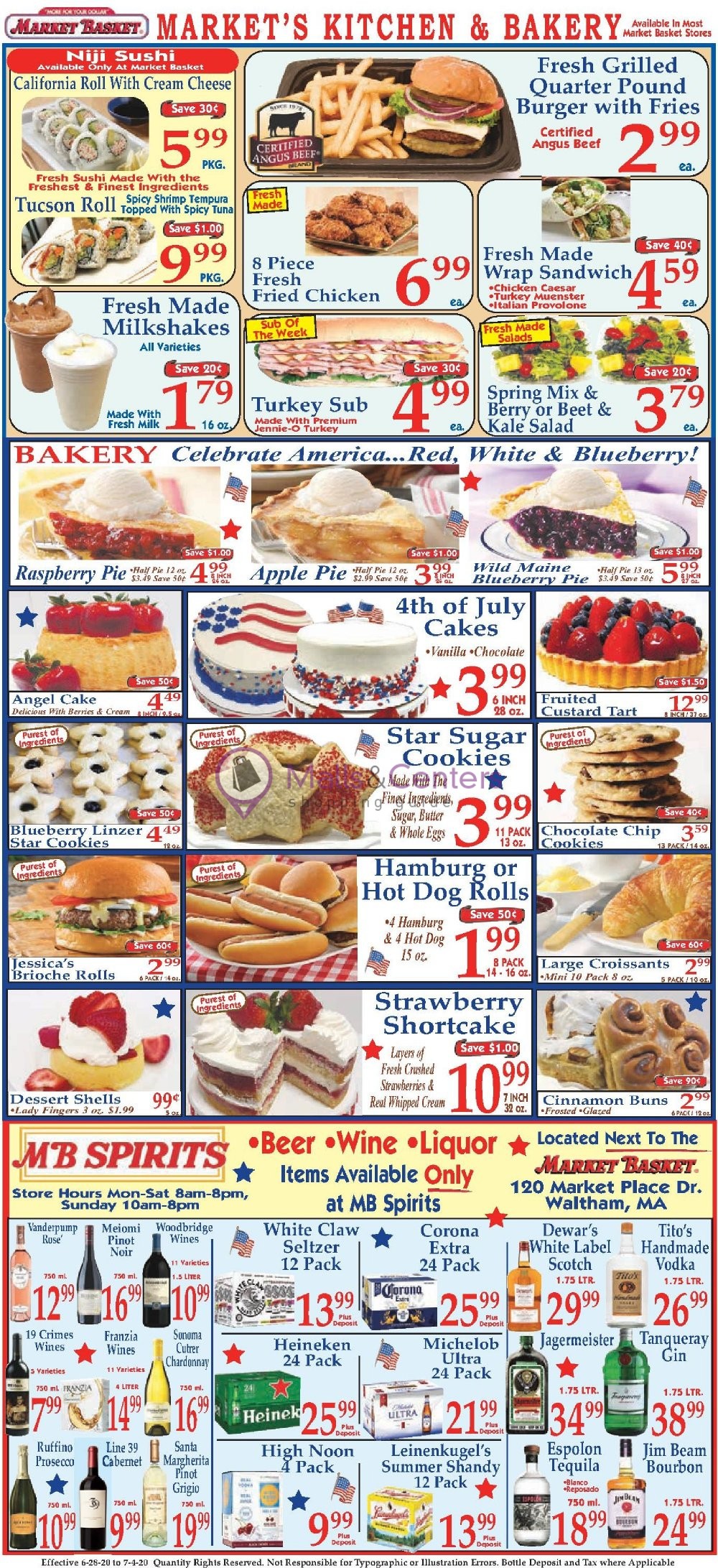 Market Basket Weekly ad valid from 06/28/2020 to 07/04/2020 MallsCenters