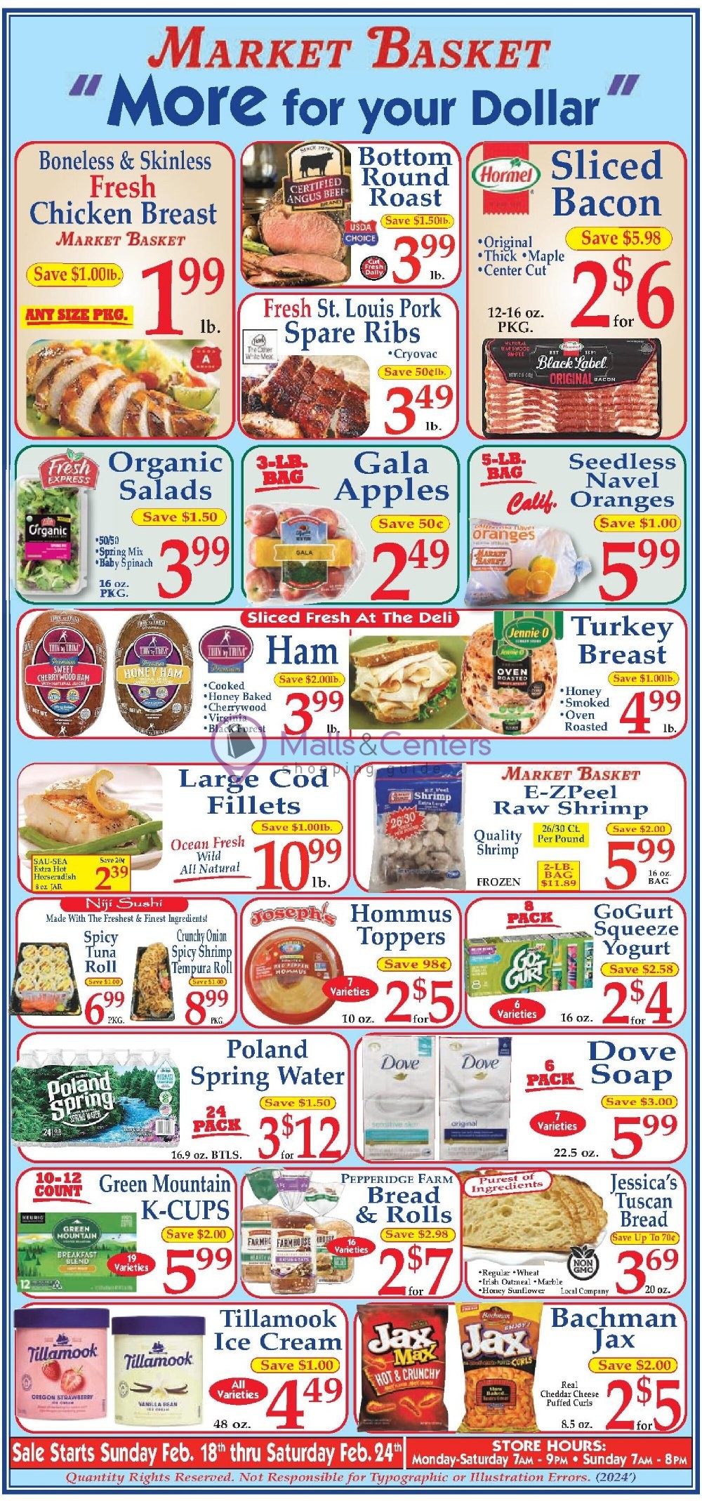 Market Basket Weekly Ad, from Sun, 2/18/2024 sales & flyers specials