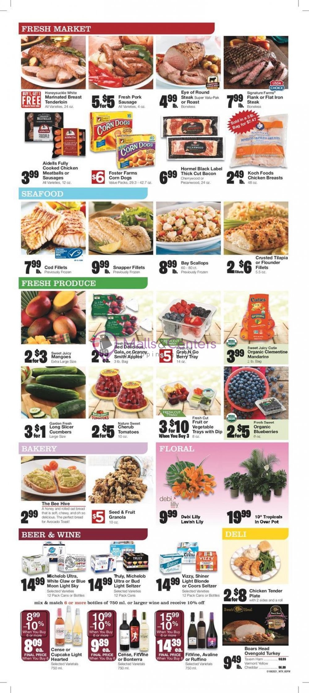 Market Street Weekly ad valid from 01/06/2021 to 01/12/2021 MallsCenters