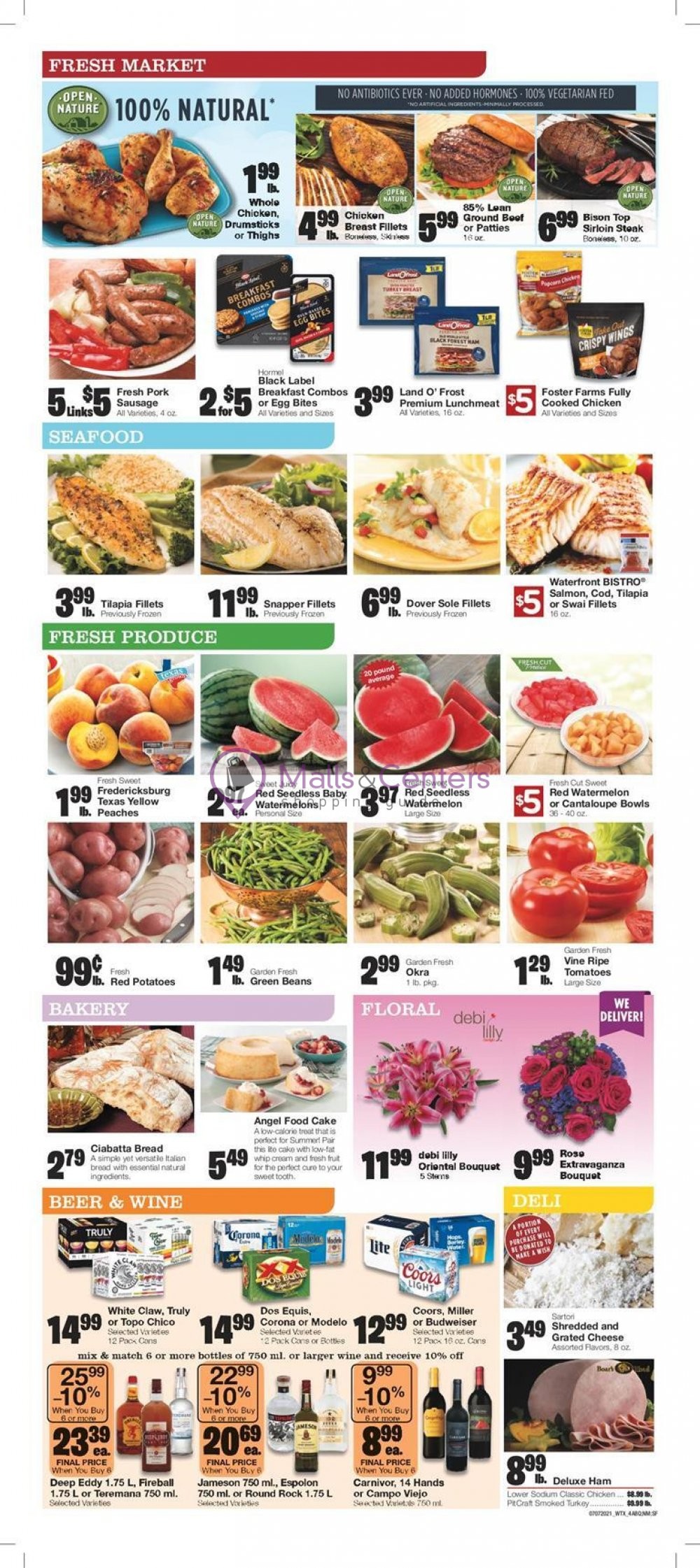 Market street weekly ad sales flyers specials mallscenters