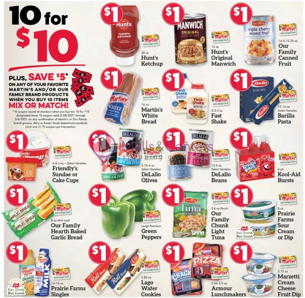 Martin's Supermarket Weekly Ad sales & flyers specials MallsCenters