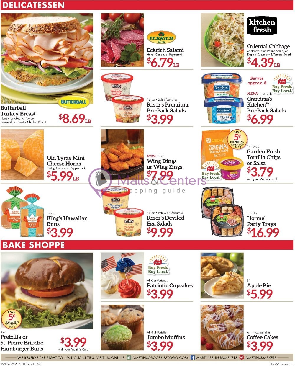 Weekly ad for Martin's Supermarket valid: 06/30/2024 - 07/06/2024, page 14