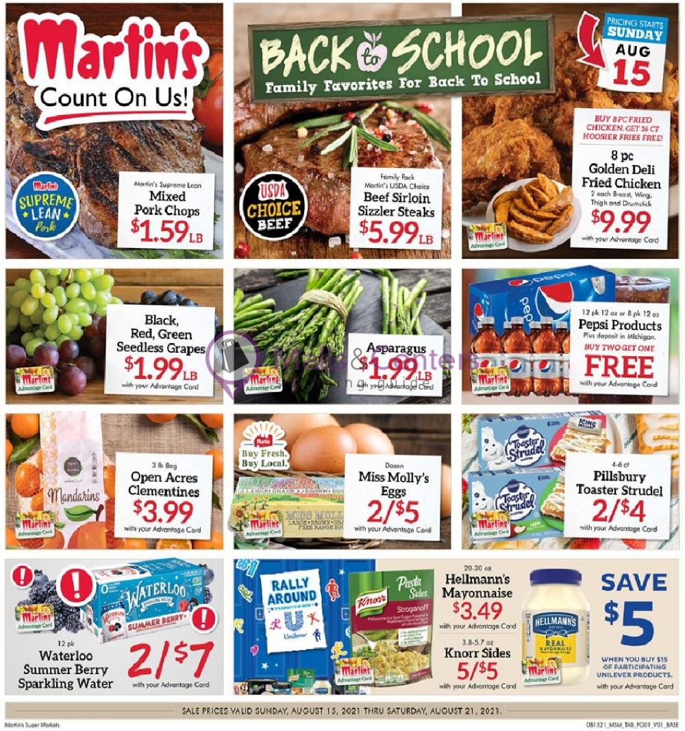 Martin's Supermarket Weekly Ad sales & flyers specials MallsCenters