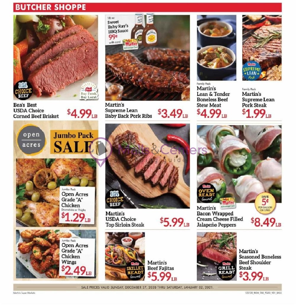 Martin's Supermarket Weekly ad valid from 12/27/2020 to 01/02/2021
