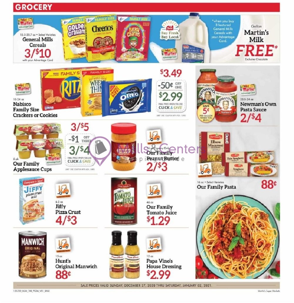Martin's Supermarket Weekly ad valid from 12/27/2020 to 01/02/2021