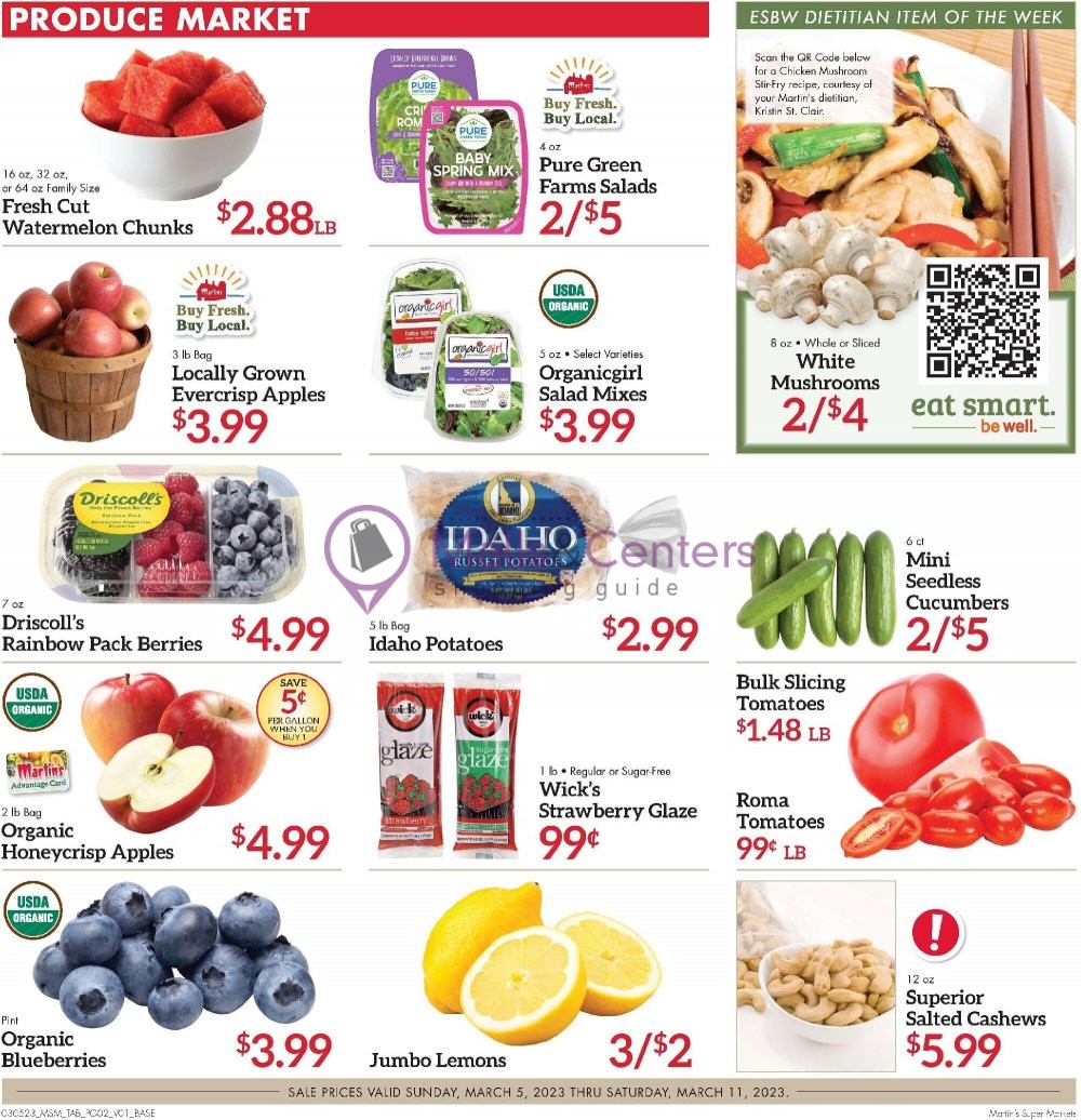 Martin's Supermarket Weekly ad valid from 03/05/2023 to 03/11/2023