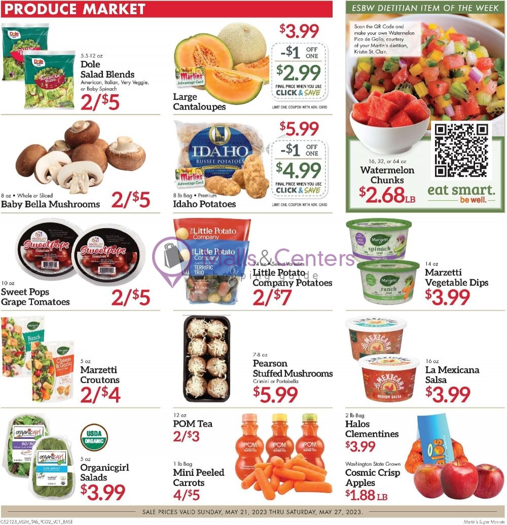 Weekly ad for Martin's Supermarket valid: 05/21/2023 - 05/27/2023, page 2