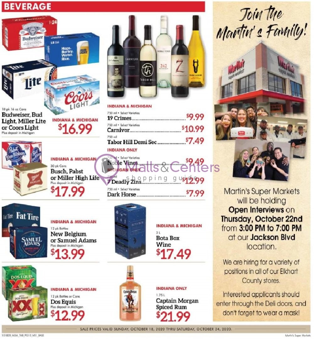 Martin's Supermarket Weekly Ad sales & flyers specials MallsCenters