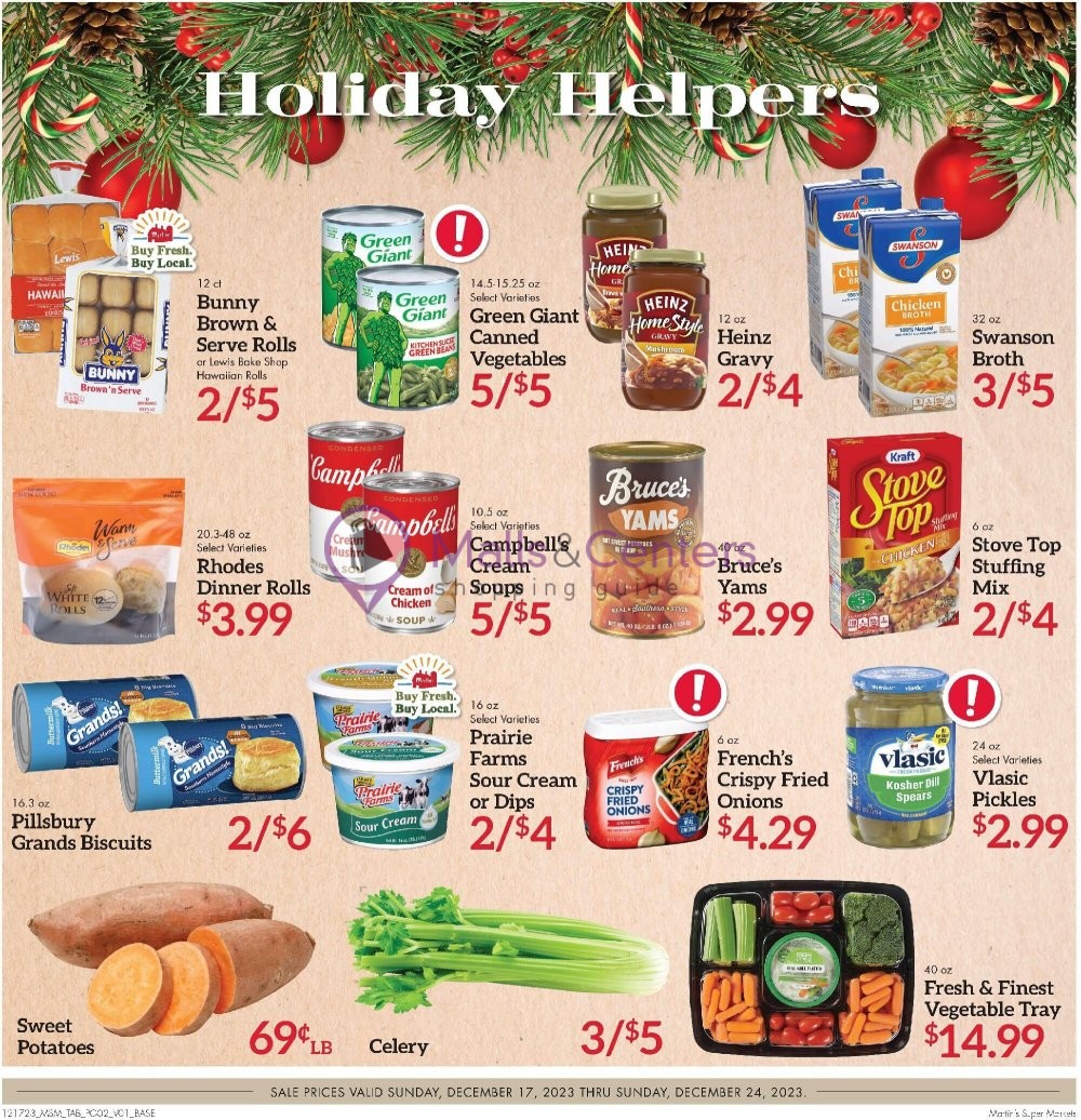 Martin's Supermarket Weekly ad valid from 12/17/2023 to 12/24/2023