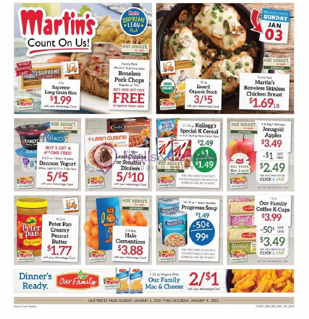 Martin's Supermarket Weekly ad valid from 01/03/2021 to 01/09/2021