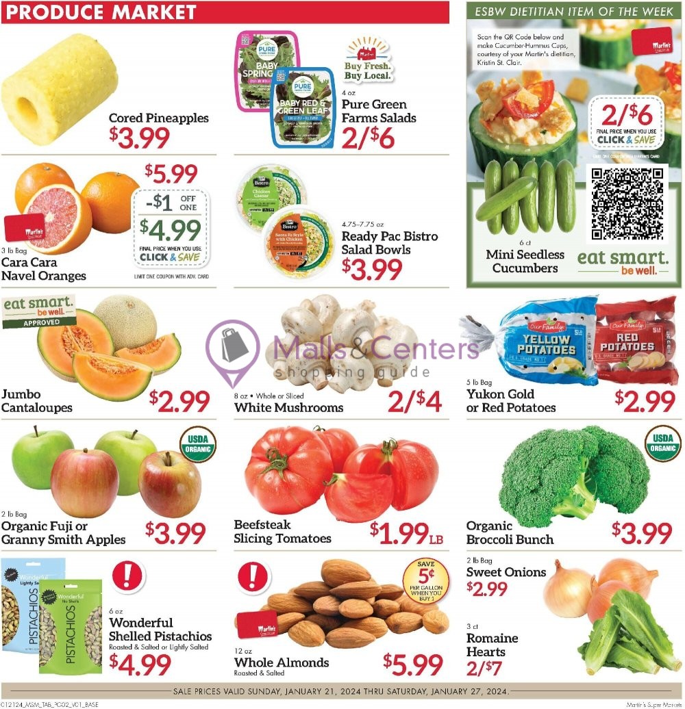Martin's Supermarket Weekly ad valid from 01/21/2024 to 01/27/2024