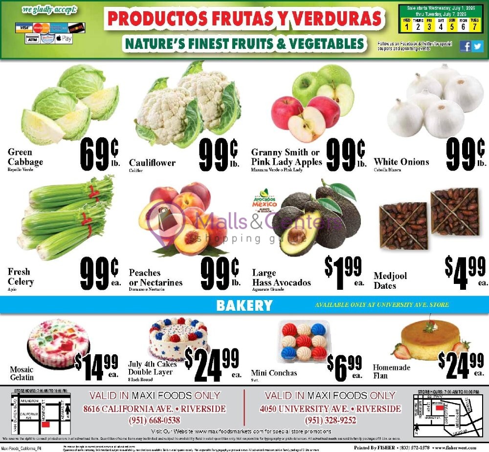 Weekly ad for Maxi Foods Markets valid: 07/01/2026 - 07/01/2026, page 4