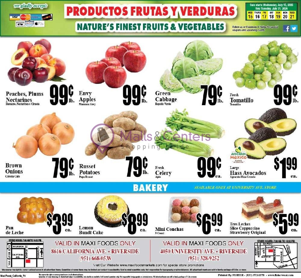 Weekly ad for Maxi Foods Markets valid: 07/15/2026 - 07/15/2026, page 4