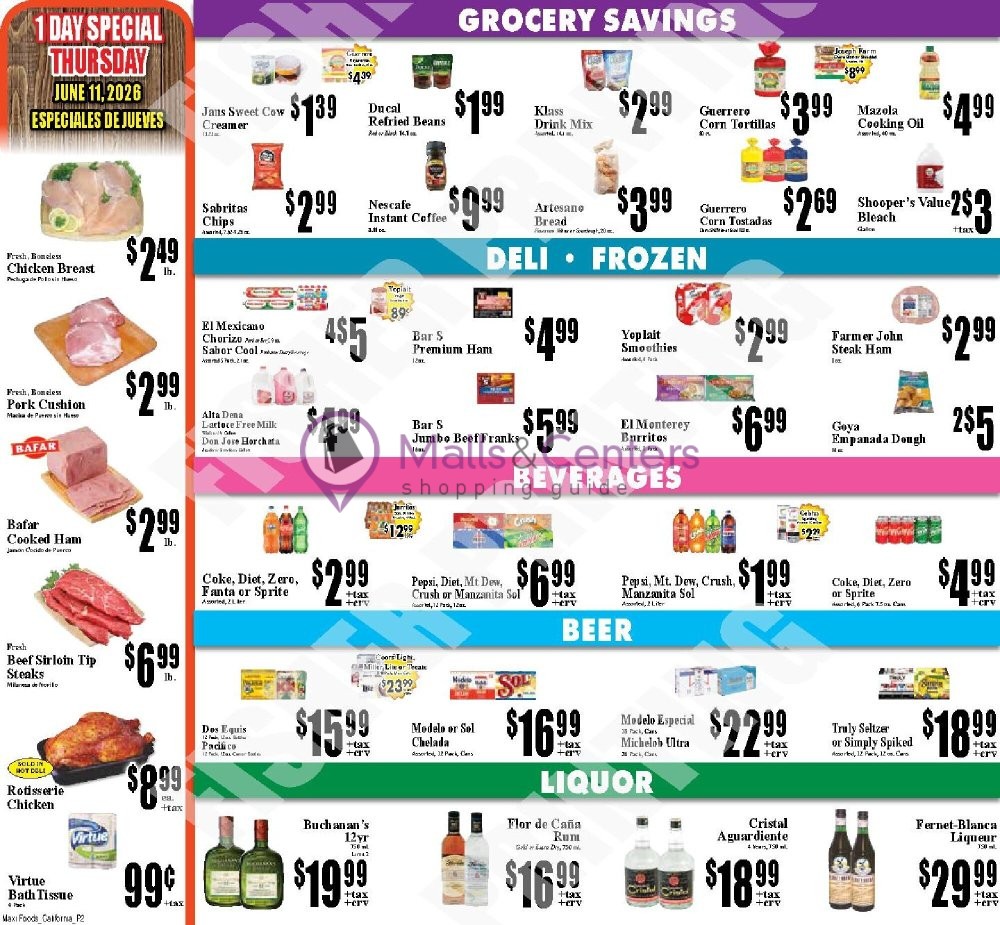 Weekly ad for Maxi Foods Markets valid: 06/10/2026 - 06/10/2026, page 2