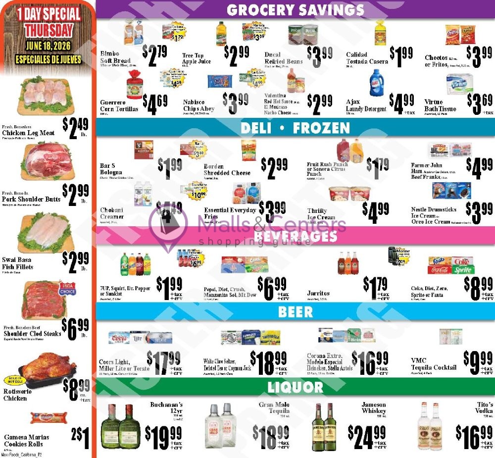 Weekly ad for Maxi Foods Markets valid: 06/17/2026 - 06/17/2026, page 2