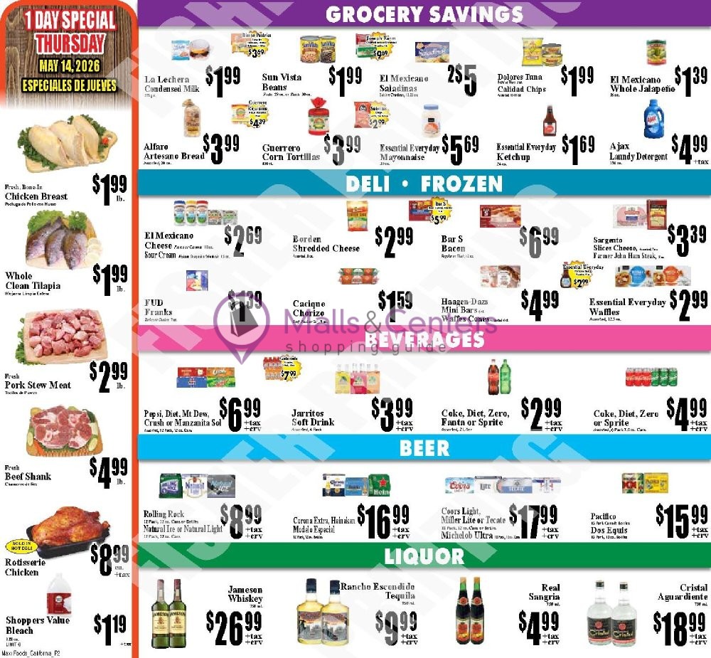 Weekly ad for Maxi Foods Markets valid: 05/13/2026 - 05/13/2026, page 2