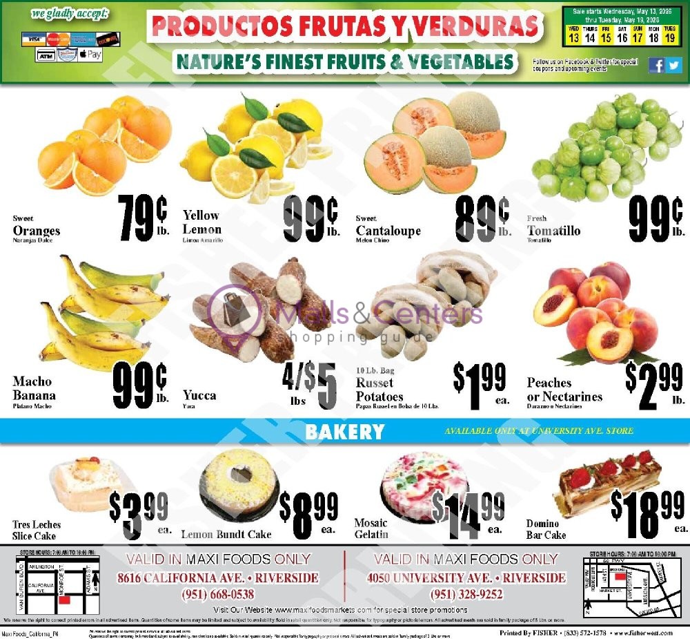 Weekly ad for Maxi Foods Markets valid: 05/13/2026 - 05/13/2026, page 4
