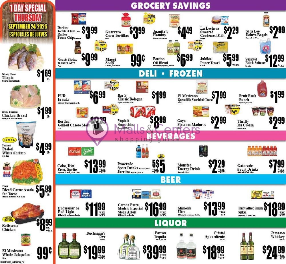 Weekly ad for Maxi Foods Markets valid: 09/23/2026 - 09/27/2026, page 2