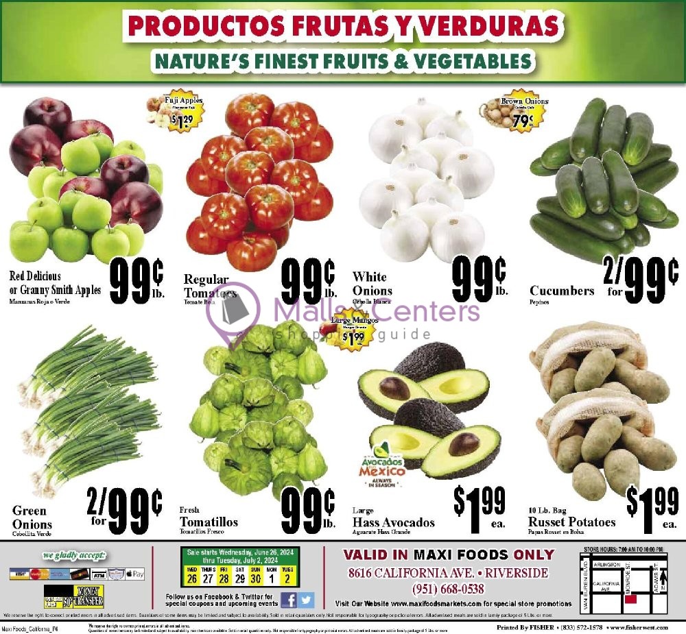 Weekly ad for Maxi Foods Markets valid: 06/26/2024 - 07/02/2024, page 4