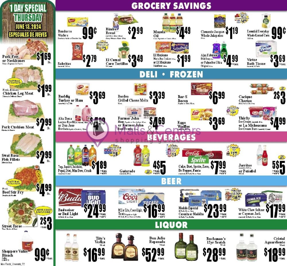 Weekly ad for Maxi Foods Markets valid: 06/12/2024 - 06/18/2024, page 2