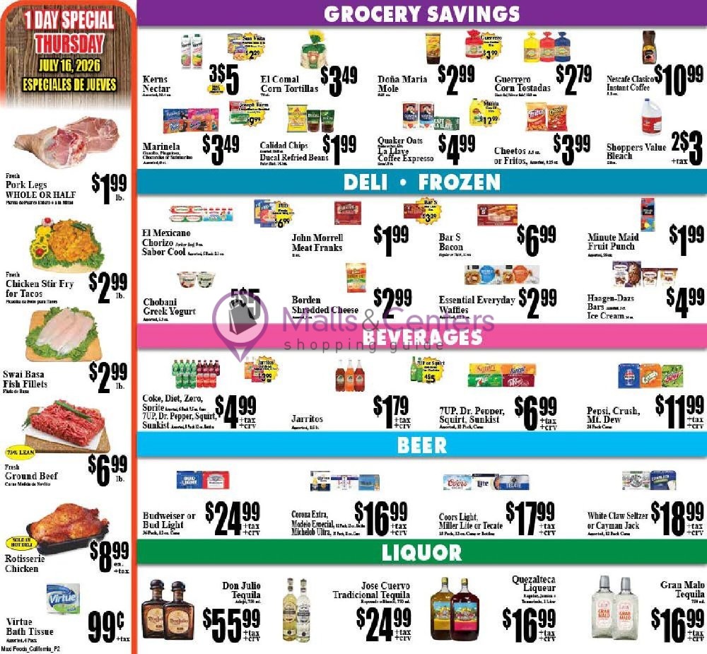 Weekly ad for Maxi Foods Markets valid: 07/15/2026 - 07/15/2026, page 2
