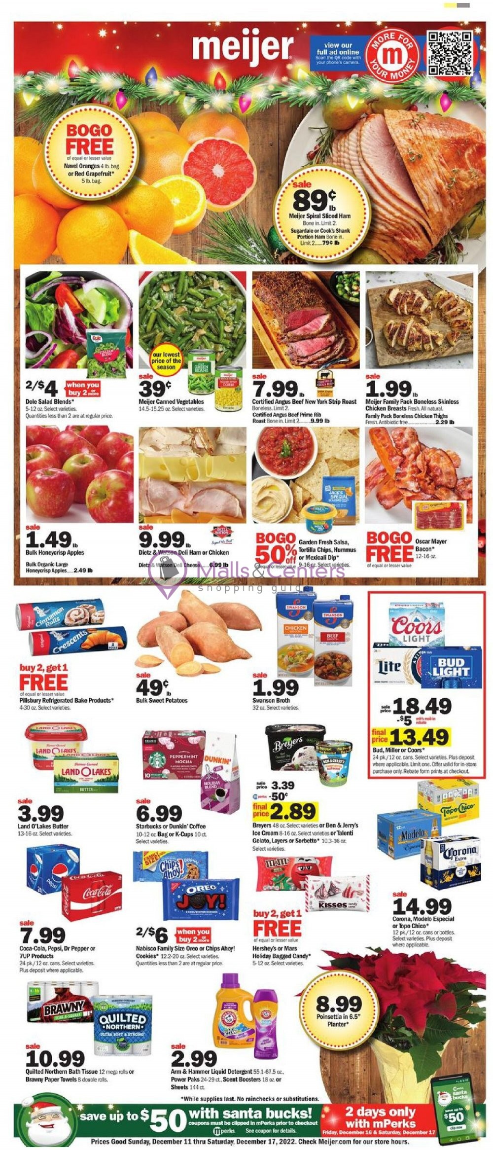 Meijer Weekly ad valid from 12/11/2022 to 12/17/2022 MallsCenters