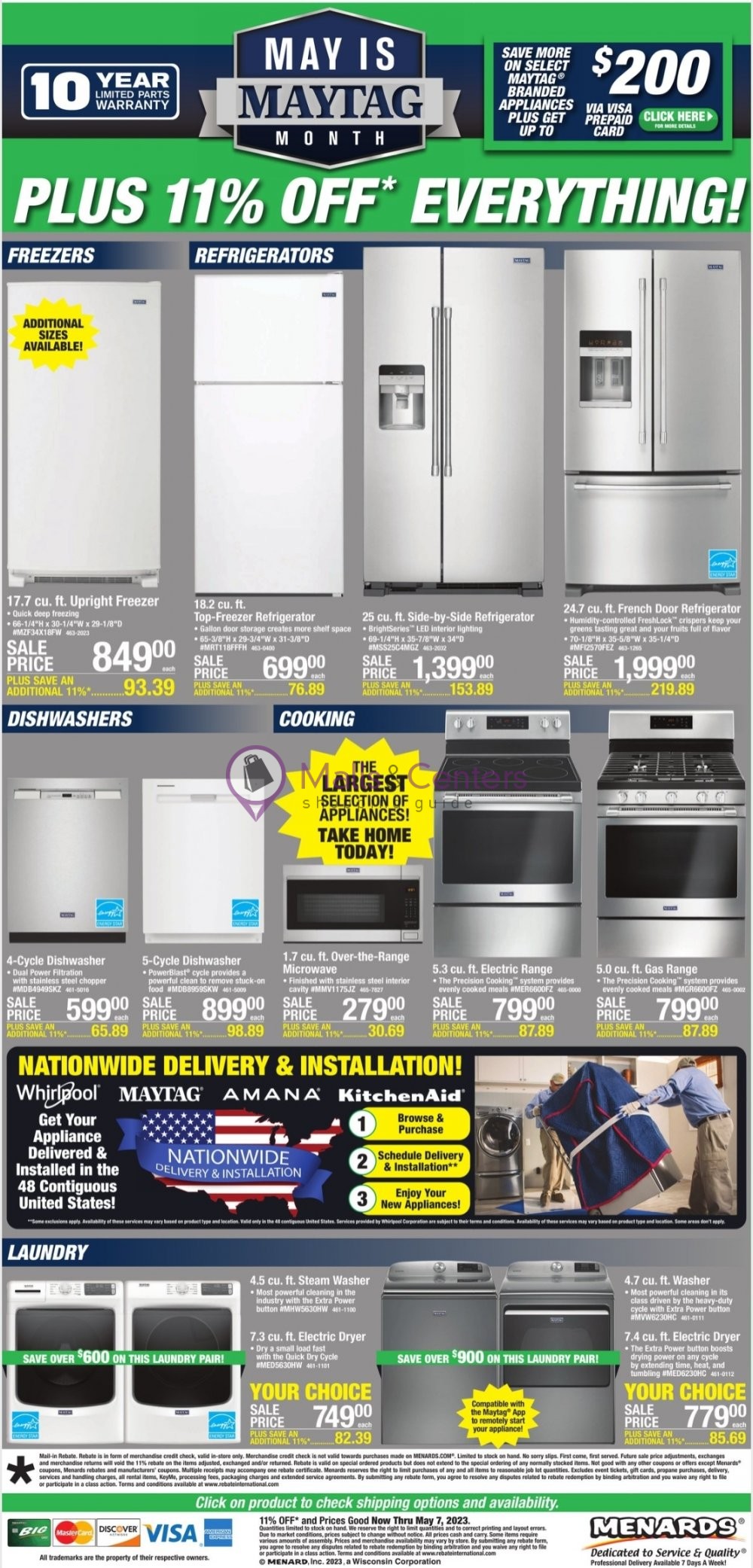 Menards Weekly ad valid from 04/26/2023 to 05/07/2023 MallsCenters