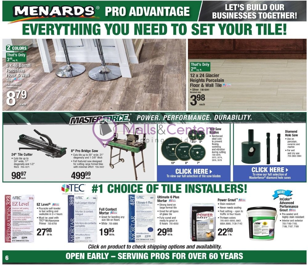 Menards Weekly Ad sales & flyers specials MallsCenters
