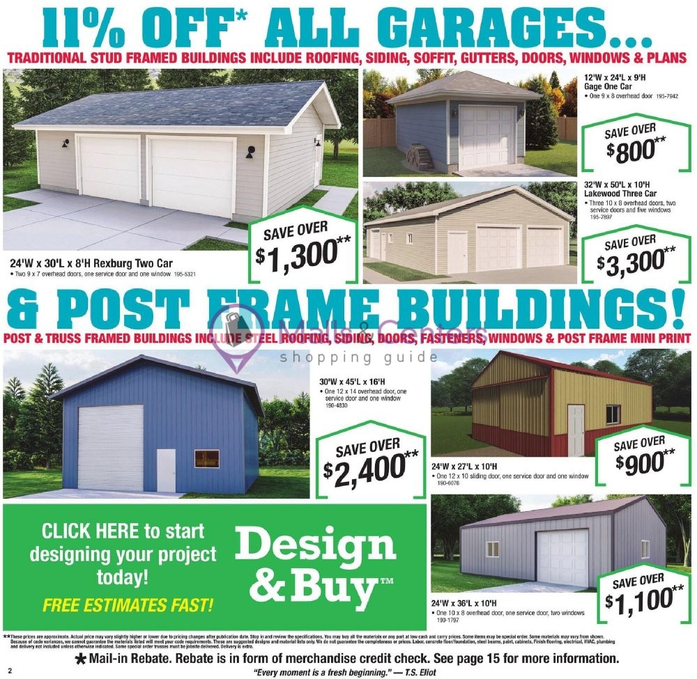 Menards Weekly Ad sales & flyers specials MallsCenters