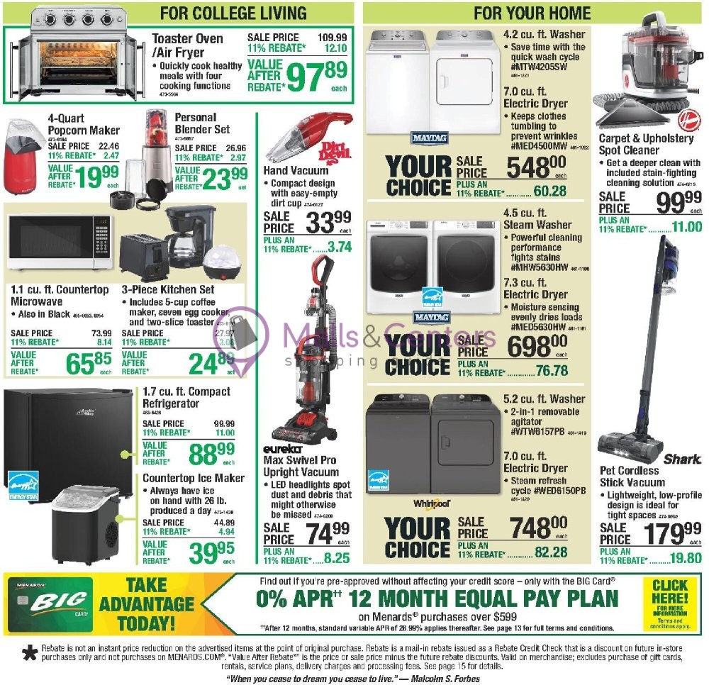 Weekly ad for Menards valid: 08/12/2026 - 08/24/2026, page 20