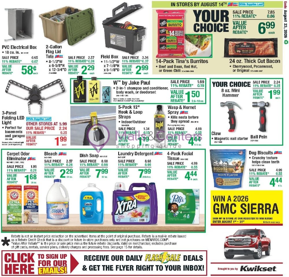 Weekly ad for Menards valid: 08/12/2026 - 08/24/2026, page 21