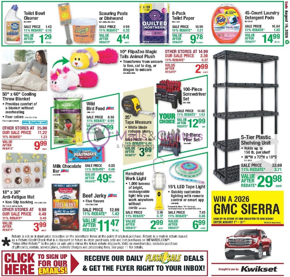 Weekly ad for Menards valid: 08/05/2026 - 08/17/2026, page 20