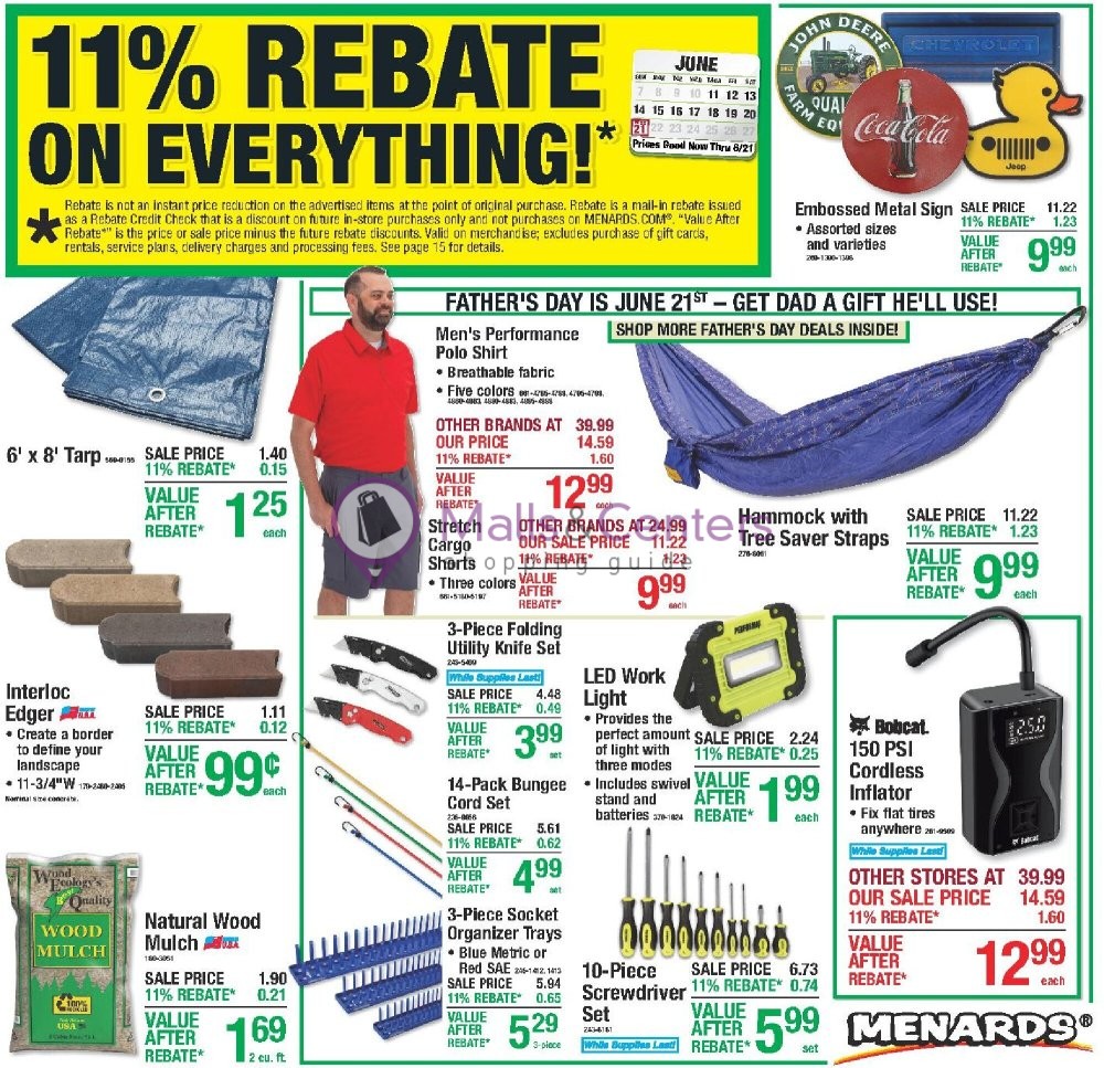 Weekly ad for Menards valid: 06/10/2026 - 06/21/2026, page 1