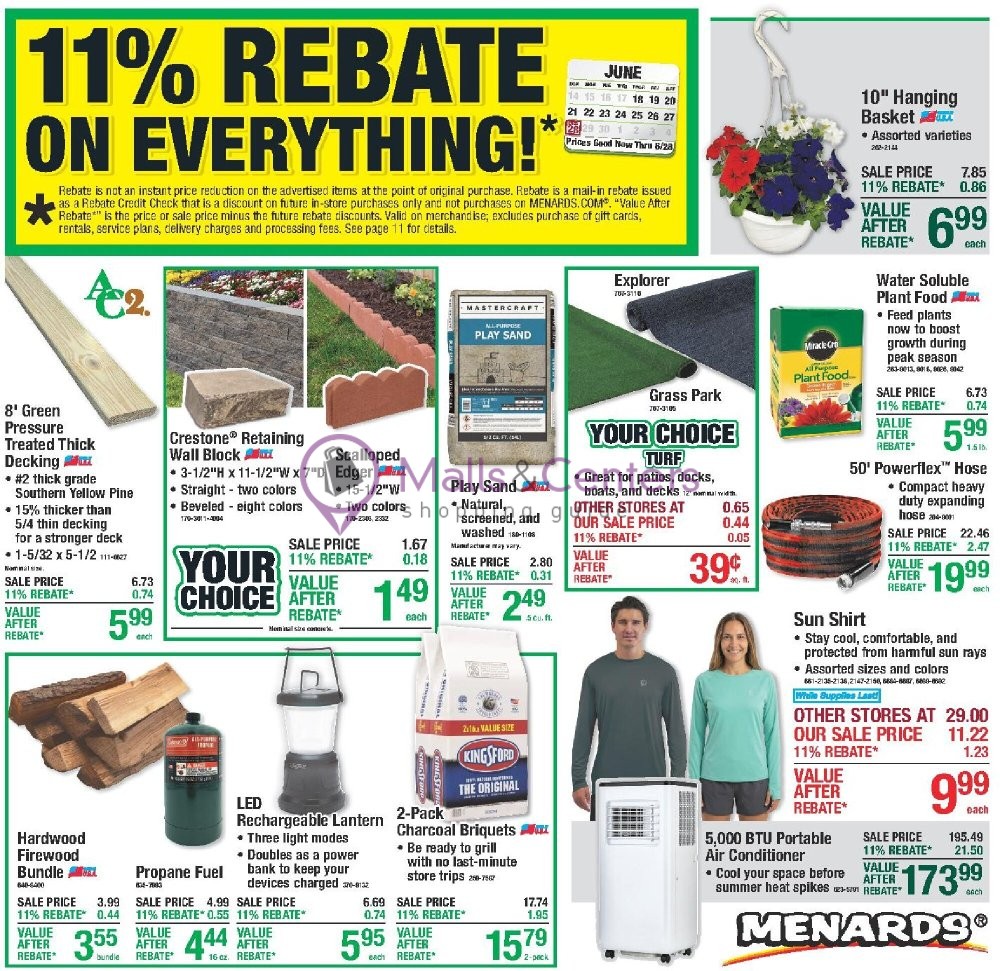 Weekly ad for Menards valid: 06/17/2026 - 06/28/2026, page 1