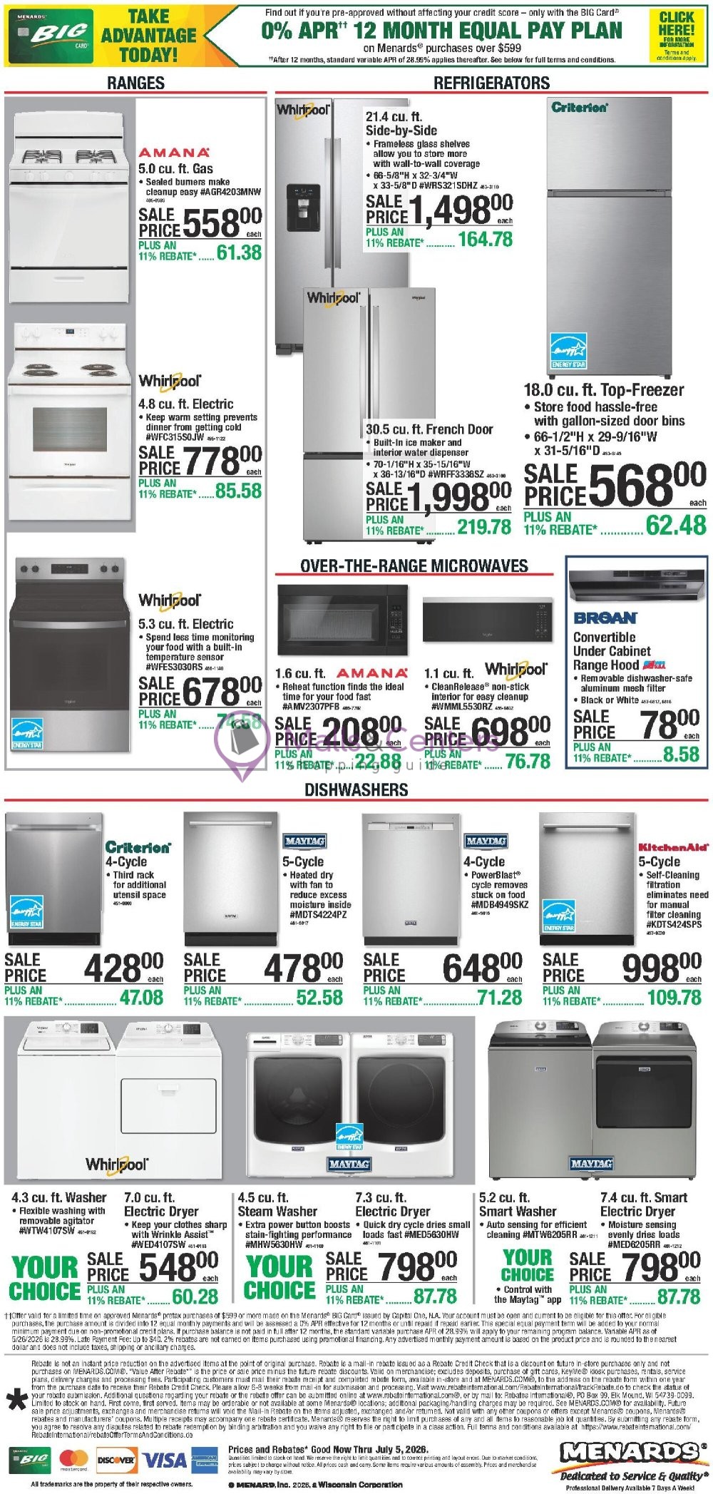 Weekly ad for Menards valid: 06/24/2026 - 07/05/2026, page 1