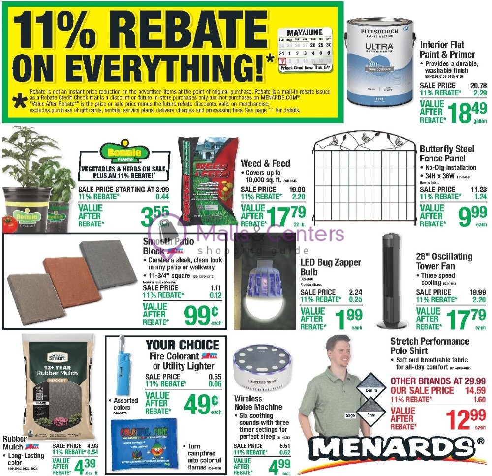 Weekly ad for Menards valid: 05/27/2026 - 06/07/2026, page 1