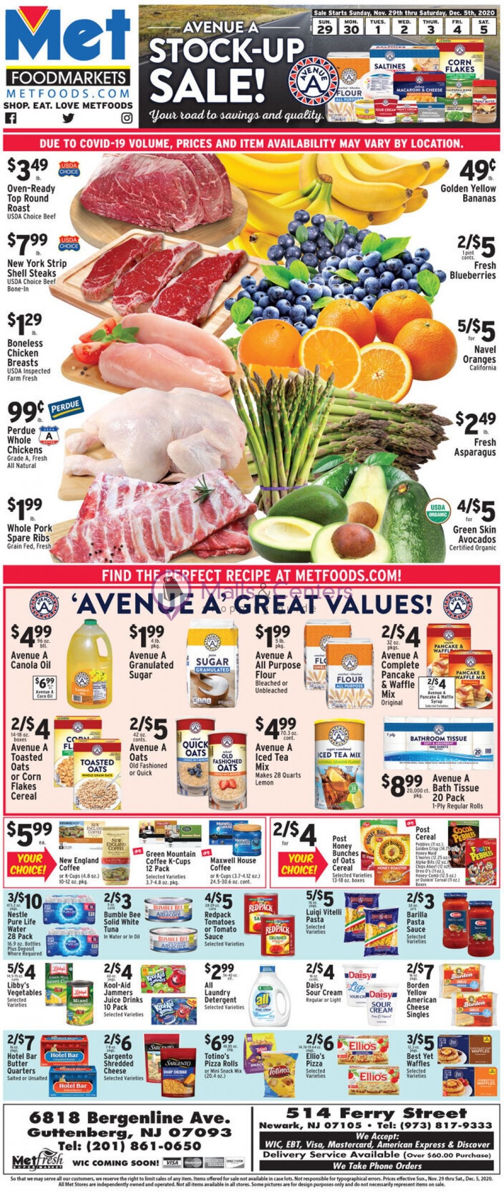 Met Foodmarkets Weekly ad valid from 11/29/2020 to 12/05/2020