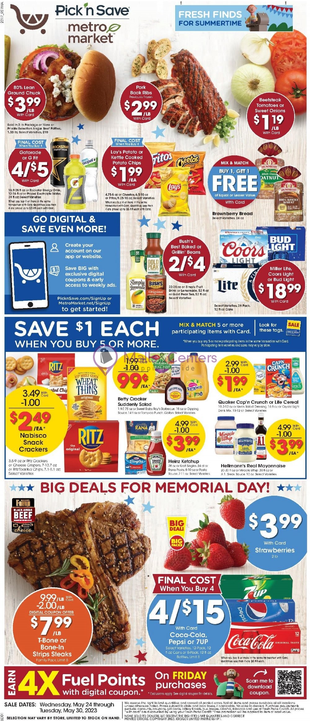 Metro Market Weekly ad valid from 05/24/2023 to 05/30/2023 MallsCenters