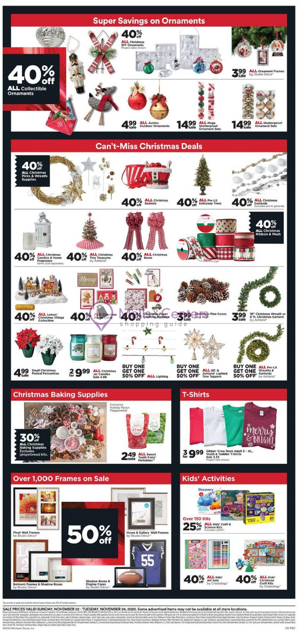 Michaels Weekly ad valid from 11/22/2020 to 11/24/2020 MallsCenters