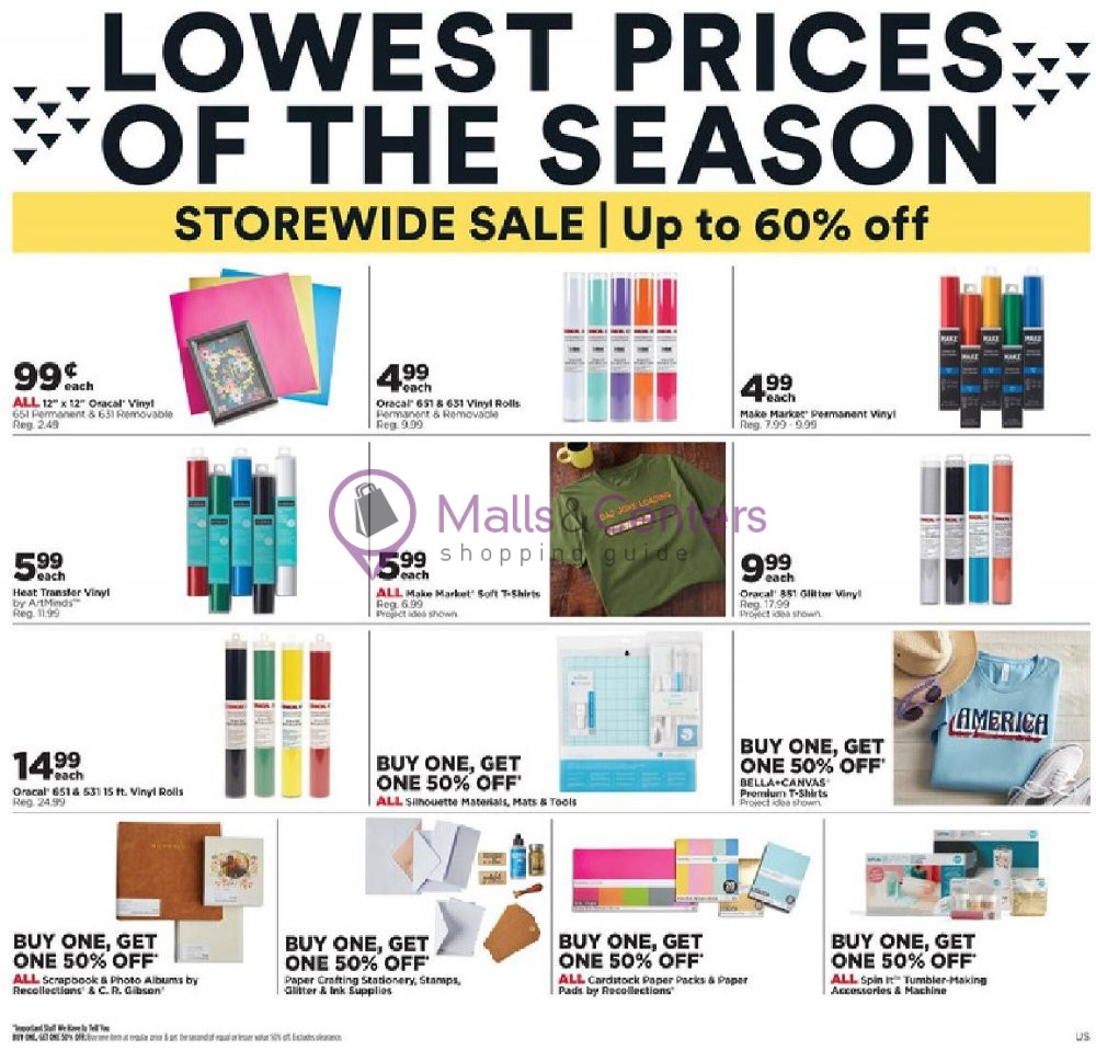 Michaels Weekly ad valid from 06/09/2023 to 06/18/2023 MallsCenters