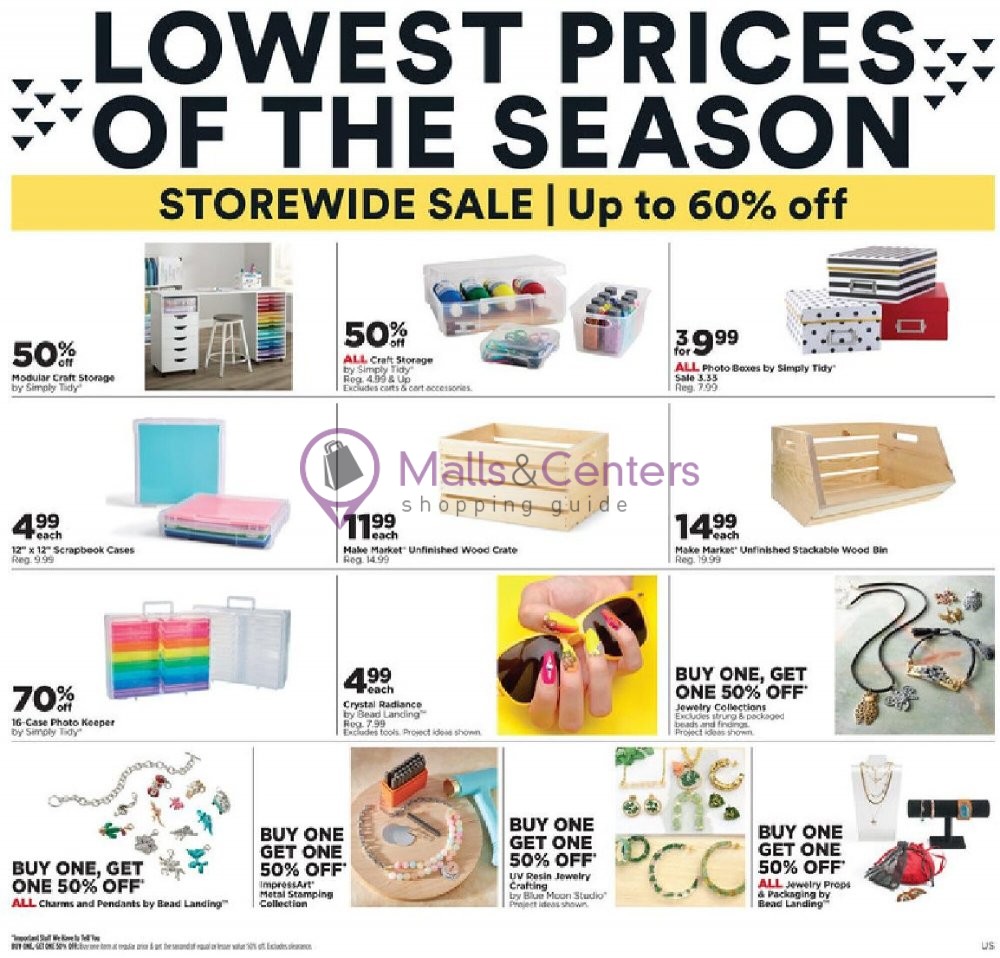 Michaels Weekly ad valid from 06/09/2023 to 06/18/2023 MallsCenters
