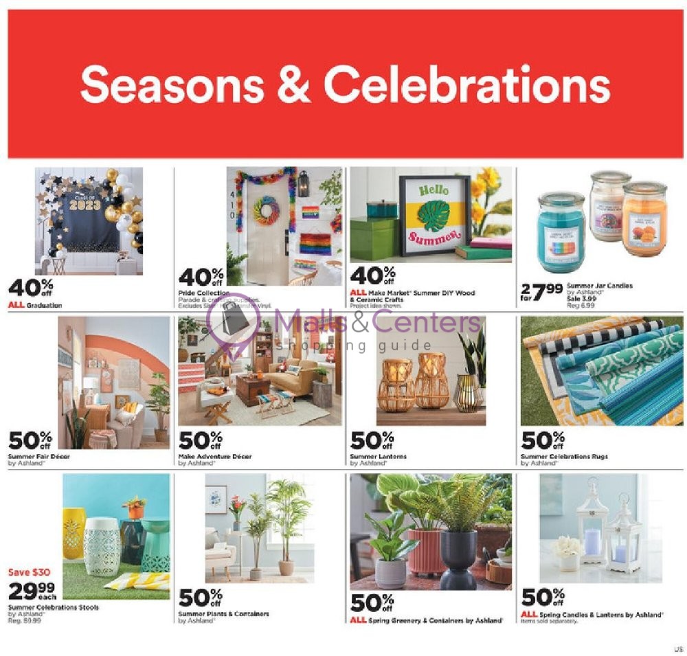 Michaels Weekly ad valid from 05/26/2023 to 06/03/2023 MallsCenters
