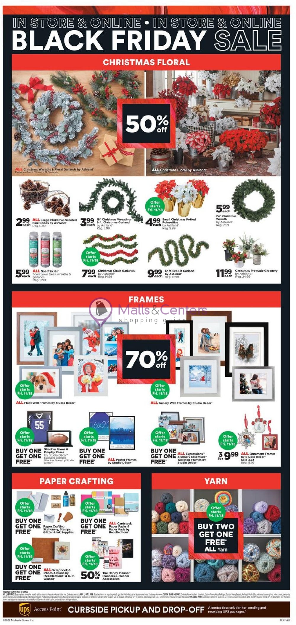 Michaels Weekly ad valid from 11/23/2022 to 11/27/2022 MallsCenters
