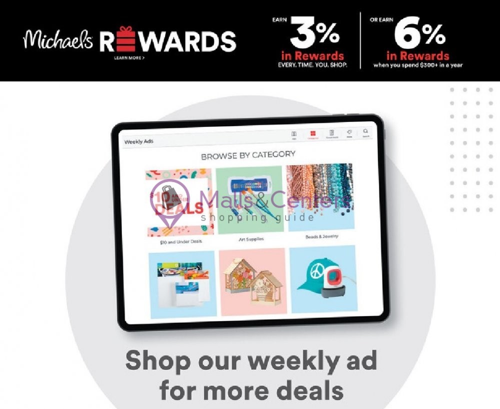 Michaels Weekly ad valid from 06/04/2023 to 06/10/2023 MallsCenters