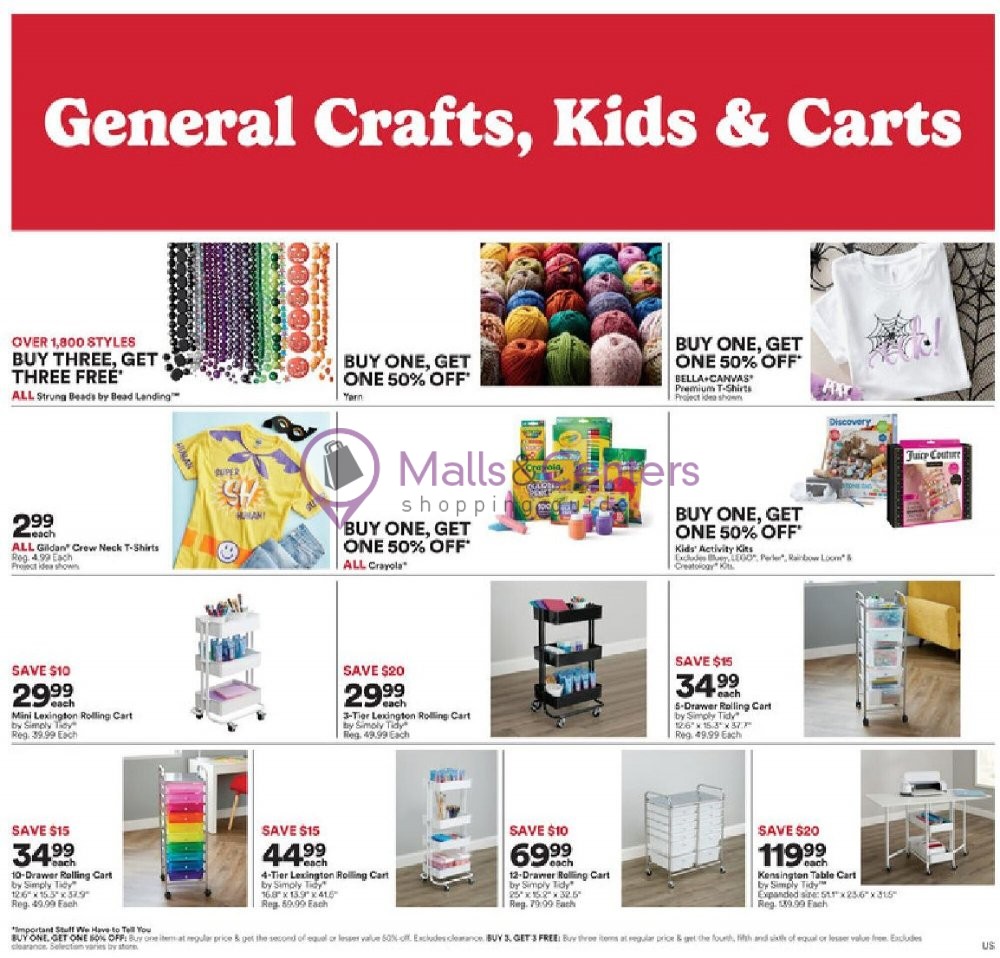Michaels Weekly ad valid from 10/08/2023 to 10/14/2023 MallsCenters
